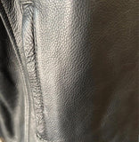 UNIK PREMIUM LADIES SIZE 3X LEATHER MOTORCYCLE JACKET VENTED ZIPOUT LINING