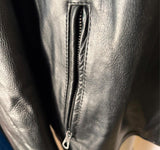 UNIK PREMIUM LADIES SIZE 18 LEATHER MOTORCYCLE JACKET ZIP OUT LINING VENTED