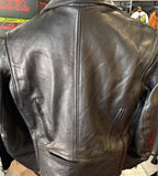 UNIK PREMIUM LADIES SIZE 18 LEATHER MOTORCYCLE JACKET ZIP OUT LINING VENTED