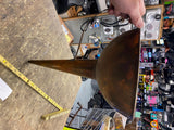 Vtg Huge Brass Funnel Oil Gas Can Man Cave Garage Auto Truck Service Shop Repair