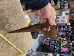 Vtg Huge Brass Funnel Oil Gas Can Man Cave Garage Auto Truck Service Shop Repair