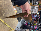 Vtg Huge Brass Funnel Oil Gas Can Man Cave Garage Auto Truck Service Shop Repair