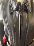 DAYTONA JOE LADIES SIZE 2XL LEATHER MOTORCYCLE JACKET ZIPOUT LINING