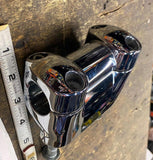 2" Harley Handlebar Risers Chrome 1 1/4 Bars OEM Heritage Softail Dyna Sportster