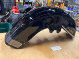 Harley OEM Front Fender Road King Vivid Black Trim Light Emblems 1994-13 Nice!