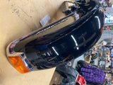 Harley OEM Front Fender Road King Vivid Black Trim Light Emblems 1994-13 Nice!