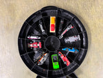VTG Mattel Hot Wheels Super Rally Case Filled W/ 10 Cars Matchbox & Hot Wheels