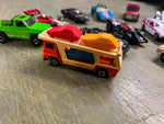 VTG Mattel Hot Wheels Super Rally Case Filled W/ 10 Cars Matchbox & Hot Wheels