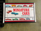 Vintage 1965 Mattel Miniature Cars Carrying Case Filled With Matchbox Cars