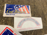 Vtg Evel Knievel Bicycle Decals Stickers RWB Stars stripes Banana Seat Bike 70's