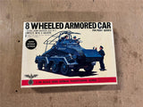 Vintage Bandai Model Kits 1/48 Scale 8 Wheeled Armored Car Plastic