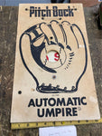 Hank Aaron Pitch Back Game 1965 Sign Vtg Baseball Automatic Umpire Collectible!