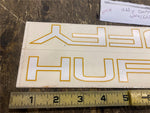 Vtg Huffy Bicycle Decals Stickers White Gold Frame BMX Bike