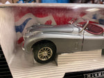 ERTL European Classics 1948 Silver Jaguar XK120 Die Cast Metal 1/18 Scale Model