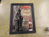 VTG Rare Rumple Minze Peppermint Schnapps Liqueur Mirrored Advertising Sign