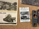 Vintage Bandai Model Kits 1/48 Scale 8 Wheeled Armored Car Plastic