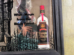 VTG Rare Rumple Minze Peppermint Schnapps Liqueur Mirrored Advertising Sign
