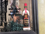 VTG Rare Rumple Minze Peppermint Schnapps Liqueur Mirrored Advertising Sign
