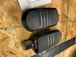 oem Harley Touring Black Streamliner Footpegs Softail Touring FLH Highway Passen