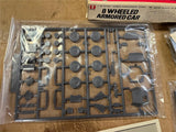 Vintage Bandai Model Kits 1/48 Scale 8 Wheeled Armored Car Plastic