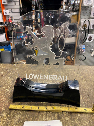 Vtg Lowenbrau Beer Sign Bar Advertisement Lion 80's Bar Room Tavern Man Cave!