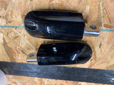 oem Harley Touring Black Streamliner Footpegs Softail Touring FLH Highway Passen