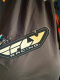 FLY RACING LADIES LARGE TSHIRT BLACK FLY RACING LOGO ON POCKET