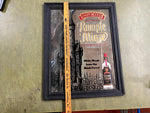 VTG Rare Rumple Minze Peppermint Schnapps Liqueur Mirrored Advertising Sign