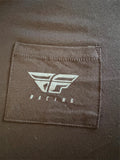 FLY RACING LADIES MEDIUM TSHIRT BLACK FLY RACING LOGO ON POCKET