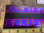 Vtg Huffy Bicycle Decals Stickers Purple Pink Black Frame BMX Bike