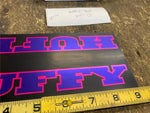 Vtg Huffy Bicycle Decals Stickers Purple Pink Black Frame BMX Bike