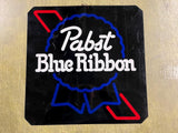 Vintage Made In USA Pabst Blue Ribbon Beer Advertising Sign 15.75X15.75