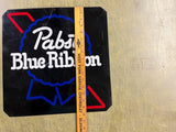 Vintage Made In USA Pabst Blue Ribbon Beer Advertising Sign 15.75X15.75