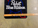 Vintage Made In USA Pabst Blue Ribbon Beer Advertising Sign 15.75X15.75
