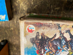 60s Shinsei Mini Kentuck Derby Vtg Battery Operated Horse Racing Orig Box Japan!