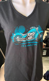 HOT LEATHERS LADIES SIZE LARGE BLACK TSHIRT "IM A SIMPLE GAL"