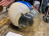Vtg AGV Italy 3/4 Helmet Motorcycle Race Car Grand prix Ducati Bugatti Ferrari