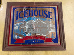 VTG ICEHOUSE PLANK ROAD BREWERY 1855 MIRRORED SIGN Large Beer Sign