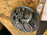 Zambini brothers air cleaner insert Round Skull Harley Chopper 5" Rare Skully!