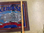 VTG ICEHOUSE PLANK ROAD BREWERY 1855 MIRRORED SIGN Large Beer Sign