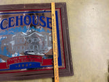 VTG ICEHOUSE PLANK ROAD BREWERY 1855 MIRRORED SIGN Large Beer Sign