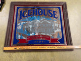 VTG ICEHOUSE PLANK ROAD BREWERY 1855 MIRRORED SIGN Large Beer Sign