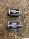 Vtg OEM Harley Willie G Shift Pegs Skull Touring softail Heritage Chrome FLH pr!