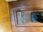 Antique Western Electric Hand Crank Wood Telephone Wall Oak Display Vtg Tag Nice