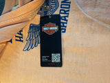 HARLEY-DAVIDSON LADIES SIZE LARGE PEACH TSHIRT GENUINE HARLEY DAVIDSON