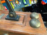 Antique Western Electric Hand Crank Wood Telephone Wall Oak Display Vtg Tag Nice