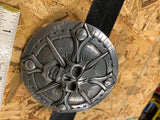 Zambini brothers air cleaner insert Round Skull Harley Chopper 5" Rare Compass