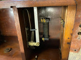 Antique Western Electric Hand Crank Wood Telephone Wall Oak Display Vtg Tag Nice