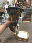 Vtg EMPTY Jim Beam 1977 Figaro decanter W/Music Box & Stand Regal China