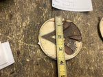 Vtg Glass Turn Signal Stat Indicator Lights Diamond T Truck Auto 3 3/4" Arrow
